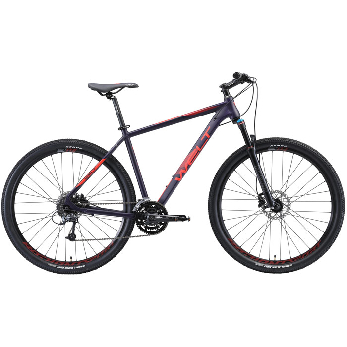 Велосипед WELT Rockfall 5.0 27 (фиолетовый/красный) (2020)
