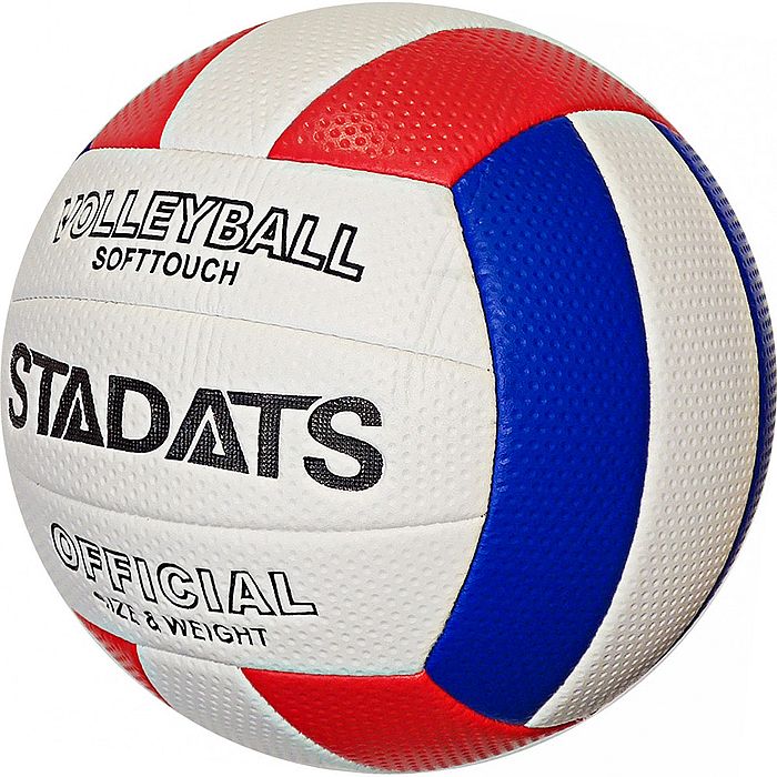 Мяч волейбольный STADATS (PVC 2.7, 290 гр, маш.сш.) (красный/синий)