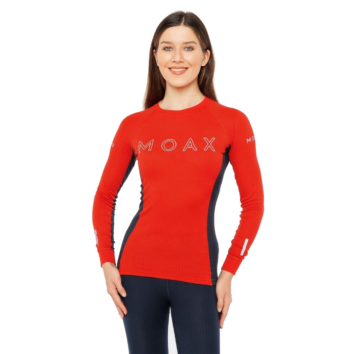 Термофутболка женская MOAX Race LS (красный/синий)