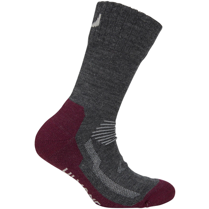 Носки лыжные ULVANG Spesial Jr (серый/бордовый)