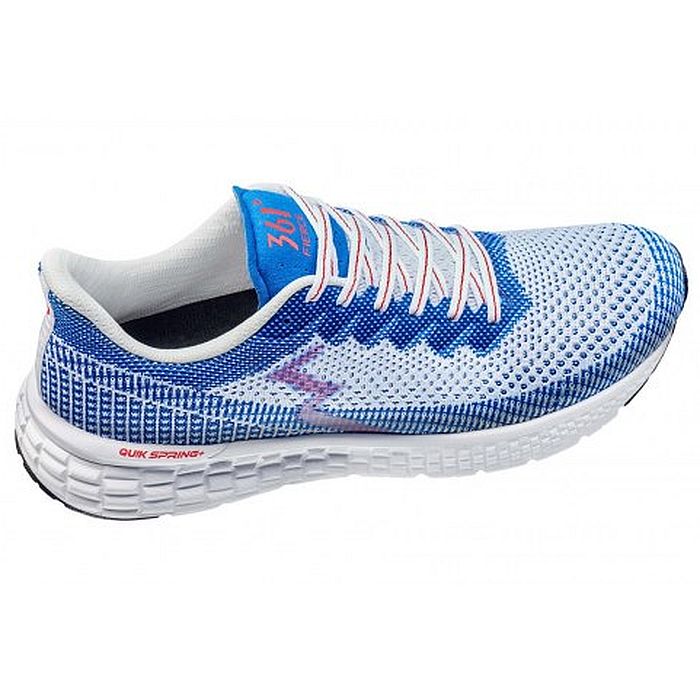 Кроссовки беговые 361° Fierce (W) (белый/голубой)