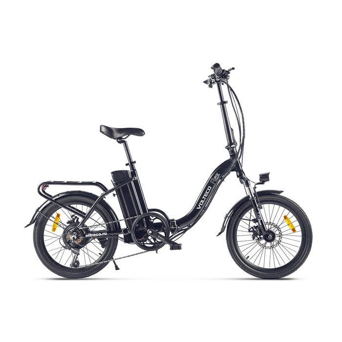 Электровелосипед VOLTECO FLEX 250 Wh (черный) (2020)