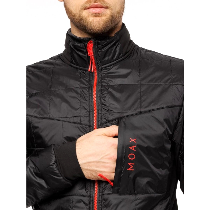 Куртка разминочная MOAX Royal (черный/красный)