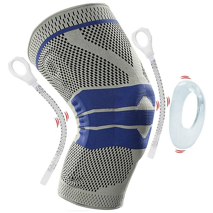 Наколенники SPORTEX Эластичный с гелем (серый)