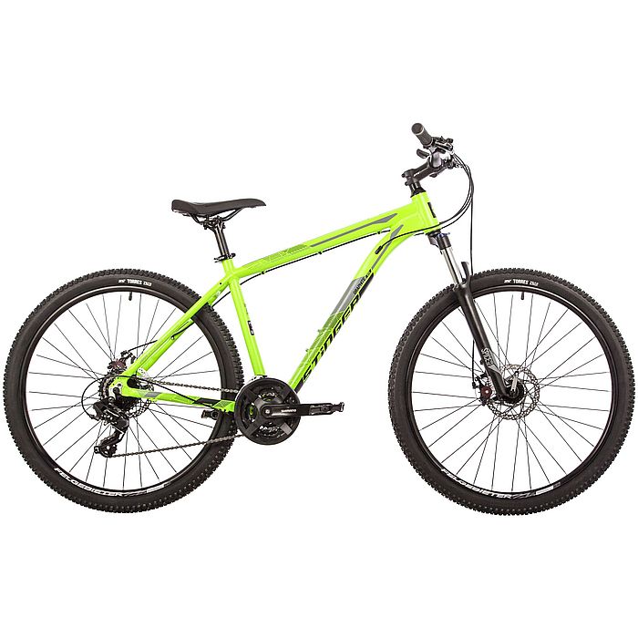 Велосипед STINGER Graphite STD 27.5", Al, M-Disk Brake, 24-Speed (зеленый) (2022)