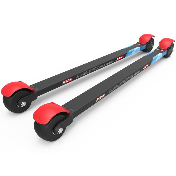 Лыжероллеры KV+ Классические Launch Pro Classic 70 cм. (Standart Wheels) (черный/красный)