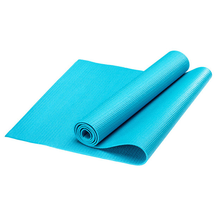 Коврик для йоги SPORTEX (PVC 173x61x0,8 см) (голубой)