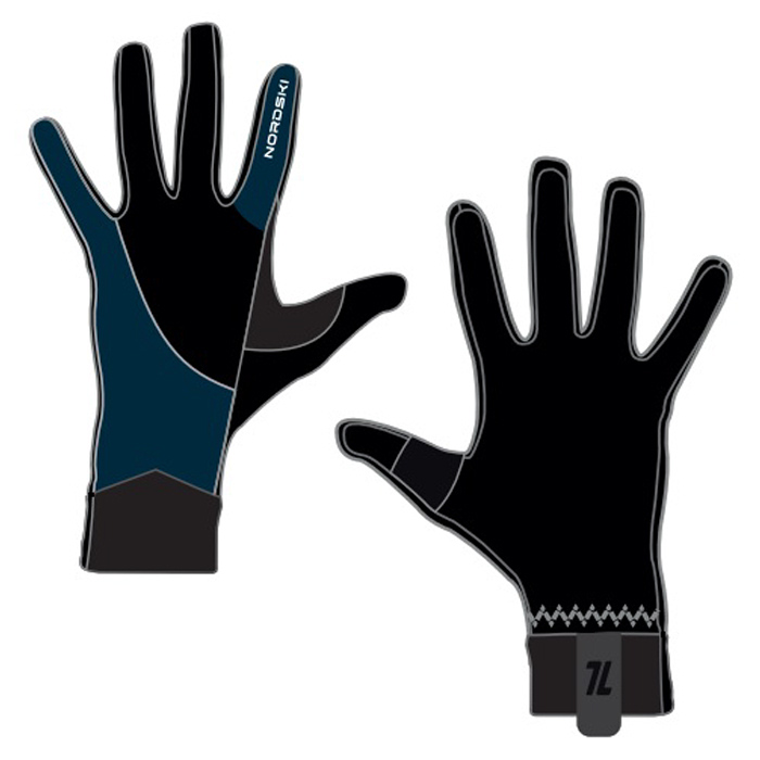 Перчатки лыжные NORDSKI Pro (черный/синий)