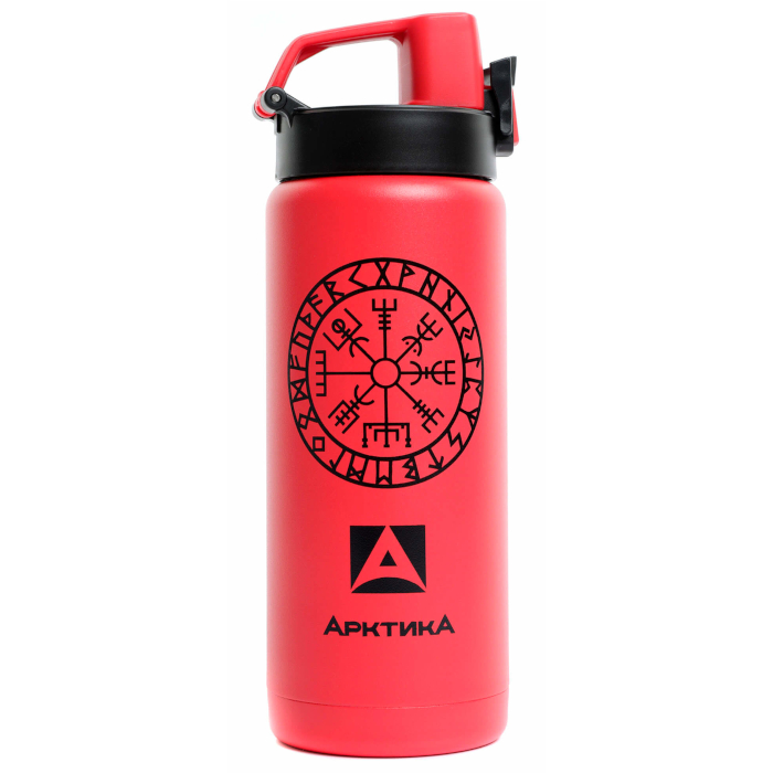 Термокружка Арктика сититерм вакуумная, 0,5 л (красный/розовый)