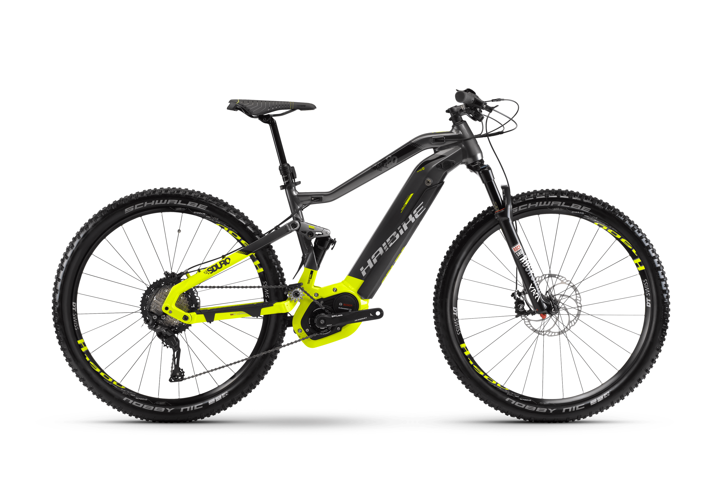 Электровелосипед HAIBIKE Sduro FullNine 9.0 500 Wh. (черно/желтый) (2018)