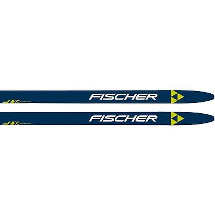 Лыжи беговые FISCHER Active Crown Flat (темно-синий)