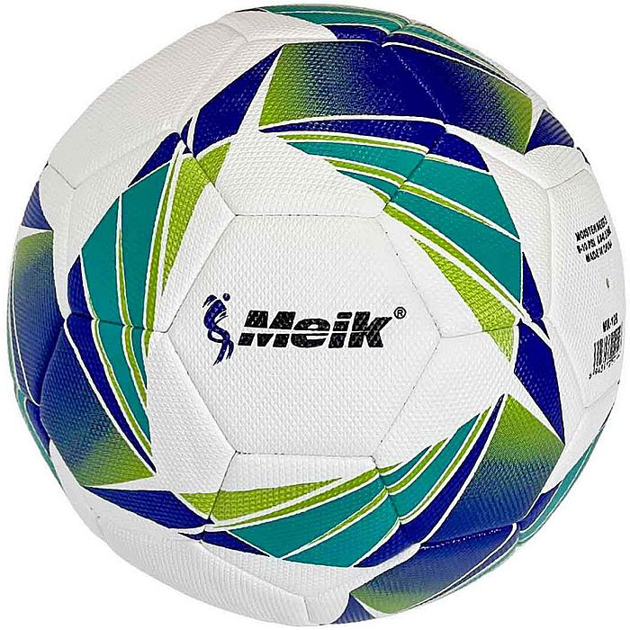 Мяч футбольный MEIK (№5, ТПУ 3,0 мм, 435 гр., маш.сш.) (белый/зеленый)