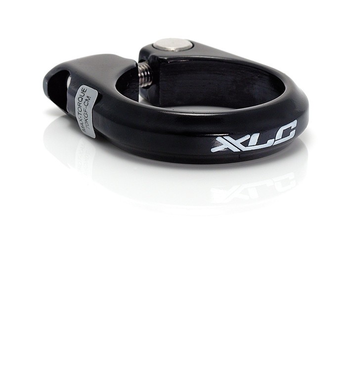 Седла XLC Road Seat Post-Clamp Ring Alu 34,9 mm, black w. Sock.screw SB-Plus PC-B02