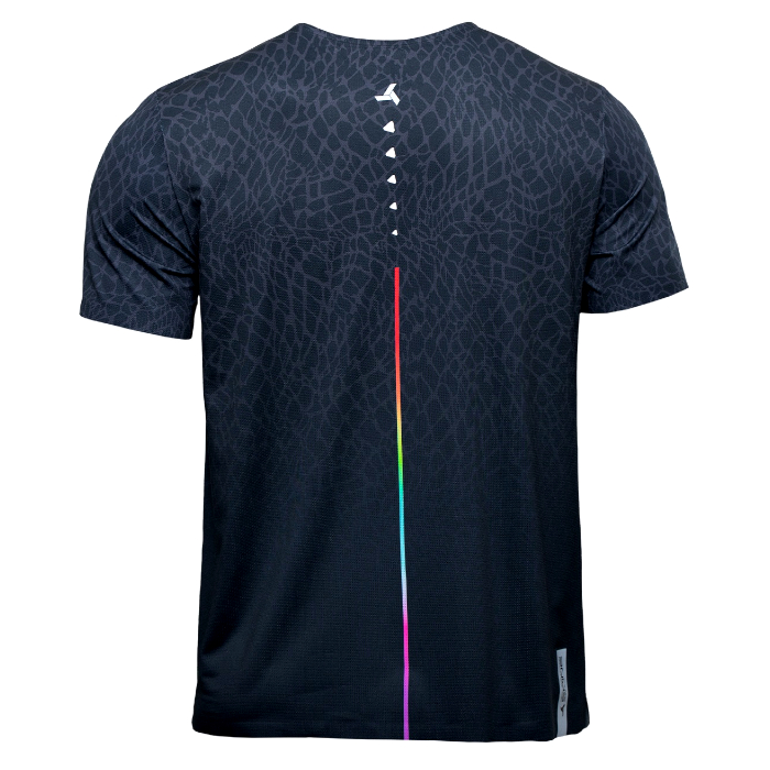 Футболка для бега мужская SPINE Running (черный)