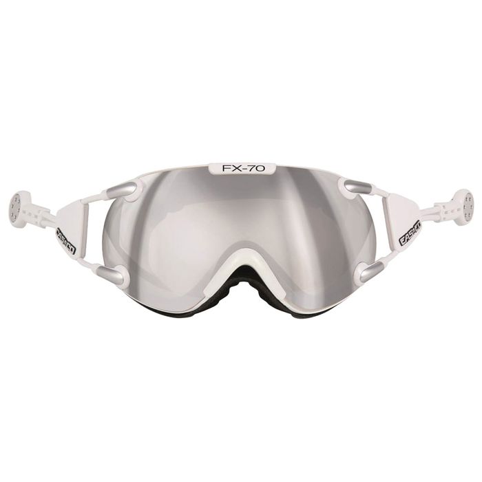 Очки маски CASCO Carbonic FX-70  (белый/серебристый)