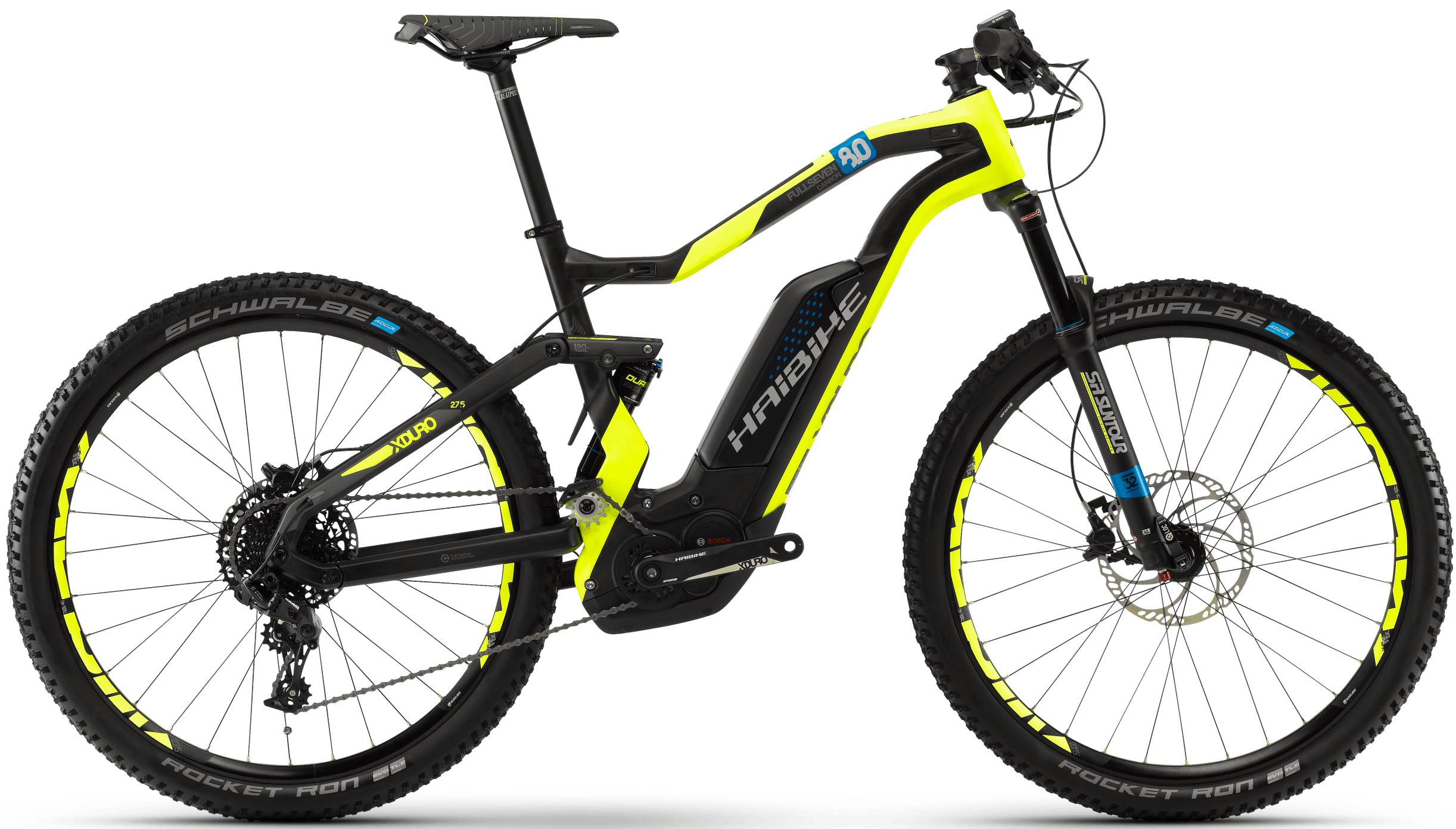 Электровелосипед HAIBIKE Xduro FullSeven Carbon 8.0 500 Wh. (черный) (2018)