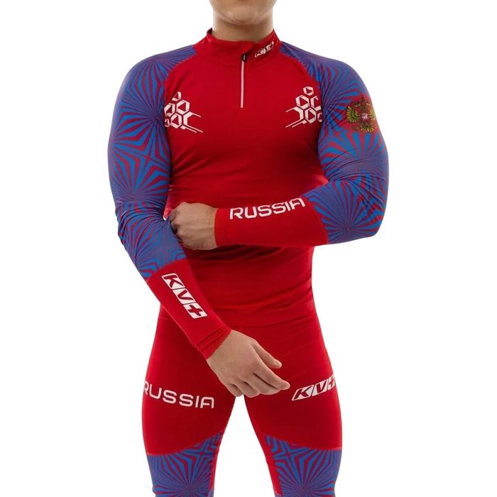 Комбинезон раздельный KV+ Lahti Two Pieces Suit (Lycra) (голубой/красный)
