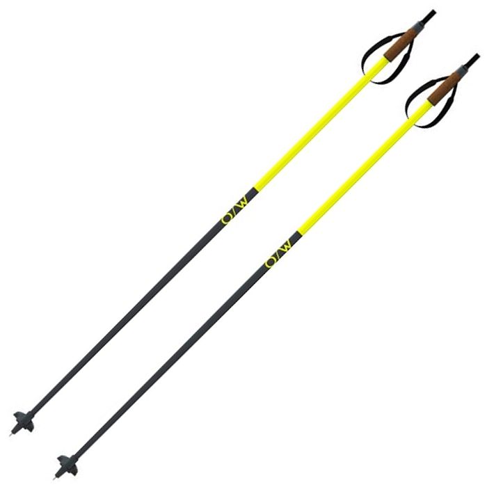 Лыжные палки ONEWAY (OZ46422) Diamond Sprint JR. (Стекловолокно 100%) (черный/желтый)