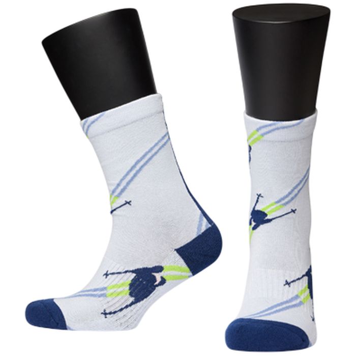 Носки треккинговые NORDSKI Outdoor (белый/голубой)