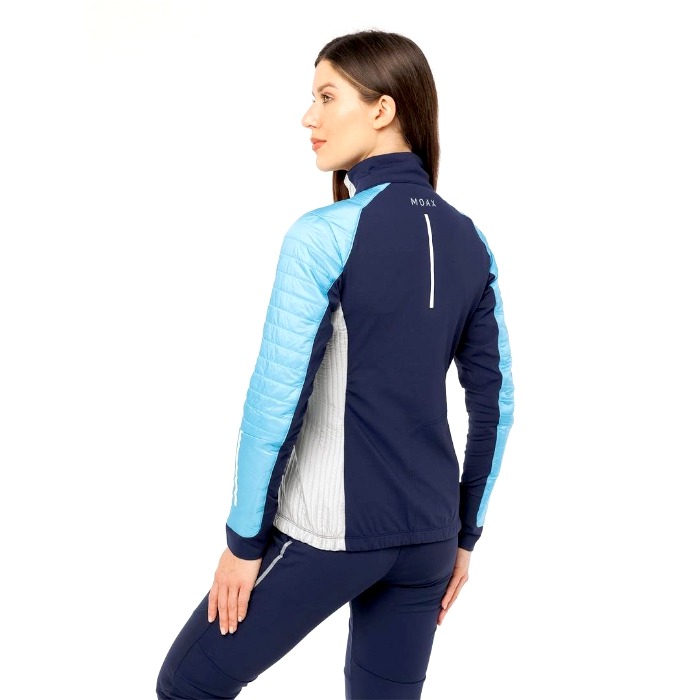 Куртка разминочная женская MOAX Tauri PRO Hybrid (голубой)