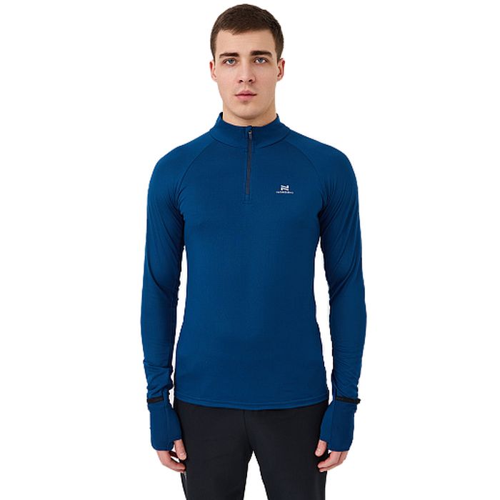 Лонгслив для бега NORDSKI Pro Hand (темно-синий)