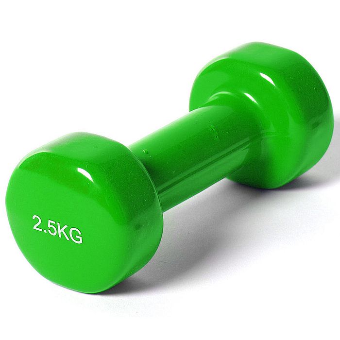 Гантель SPORTEX виниловая 2.5 кг. (зеленый)