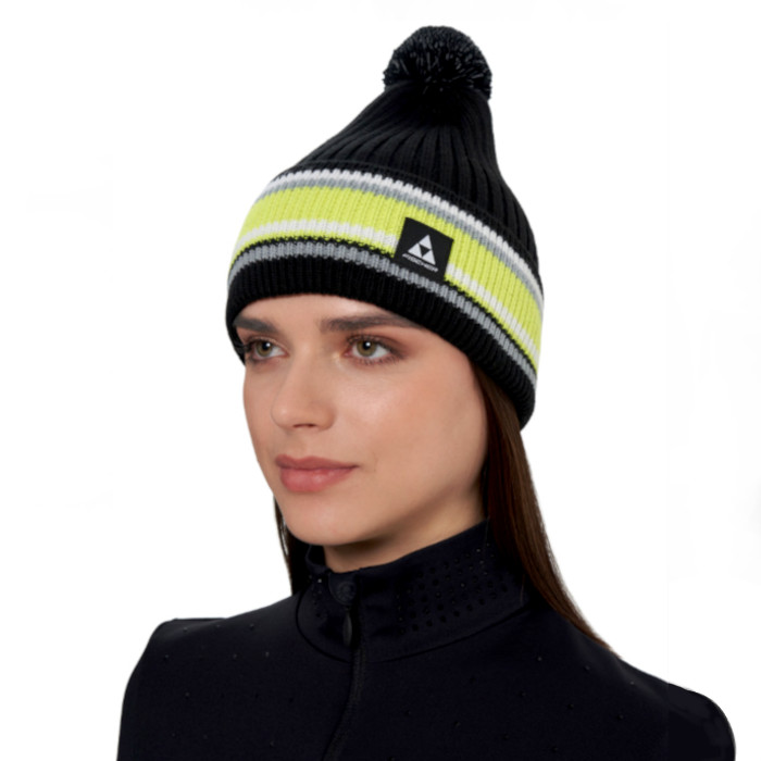 Шапка лыжная FISCHER Reflect (черный/желтый)