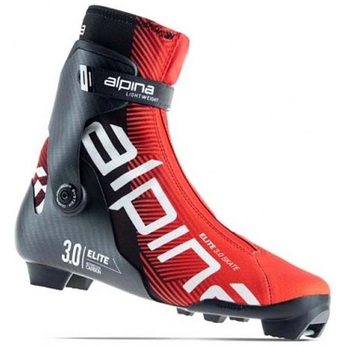 Лыжные ботинки ALPINA NNN Elite 3.0 Skate (5361-7) (черный/красный)