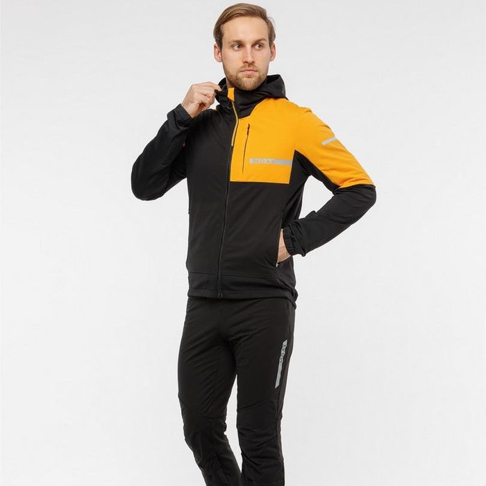 Куртка разминочная MOAX Dickson Wind (черный/желтый)