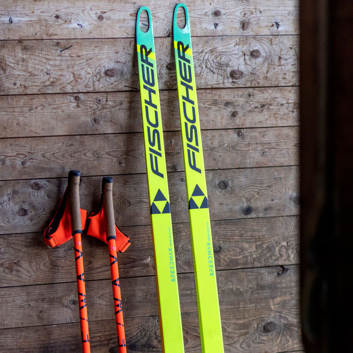 Лыжи беговые FISCHER Speedmax 90 Skate Plus 115 Medium (желтый/зеленый)