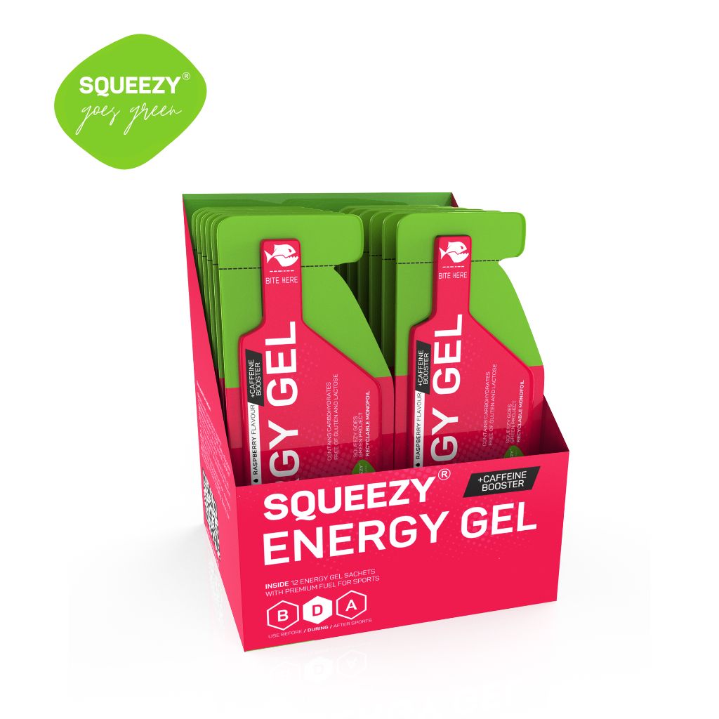 Энергетический гель SQUEEZY Energy Super Gel с кофеином, саше (Лимон) 33 гр.