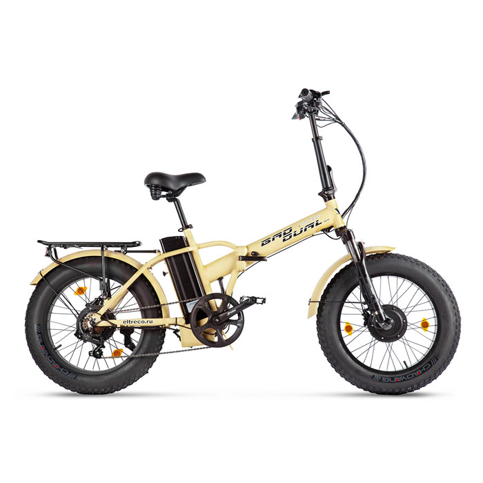 Электровелосипед VOLTECO BAD DUAL NEW 2x500 Wh (бежевый) (2020)
