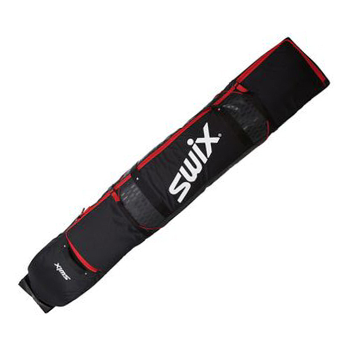 Чехол для беговых лыж SWIX универсальный на колёсах (черный)