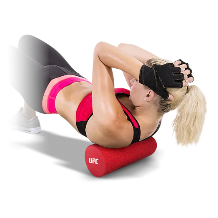 Ролик для йоги UFC 15х45 см (красный)