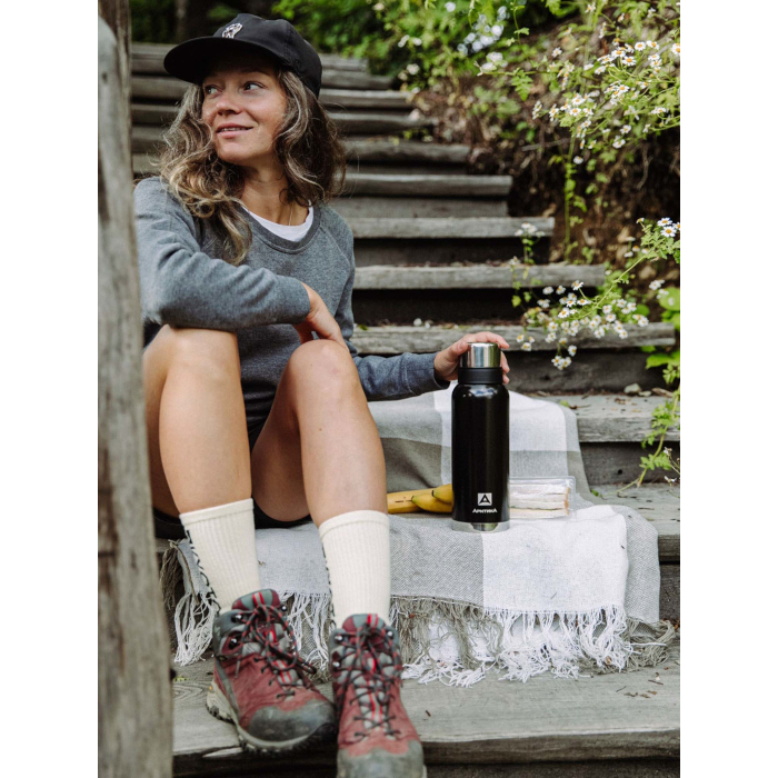 Термос Арктика с узким горлом 1,2 л (черный)