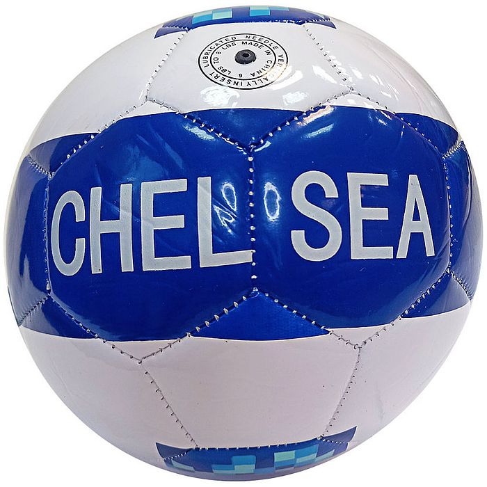 Мяч футбольный MEIK Chelsea (PVC 1,6 мм, 315 гр., маш. сш.) (синий/белый)
