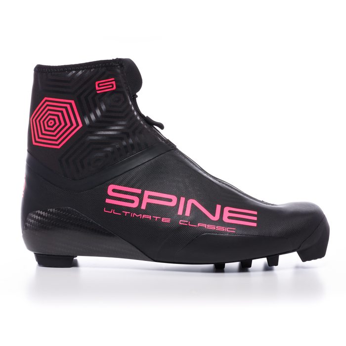 Лыжные ботинки SPINE NNN Ultimate Classic (293-S SCF (Bl/Pi)) (черный/розовый)