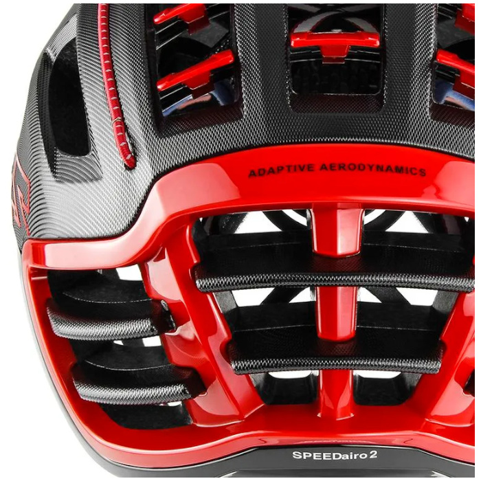 Шлем для велосипеда CASCO SPEEDairo 2 RS (без визора) (черный/красный)
