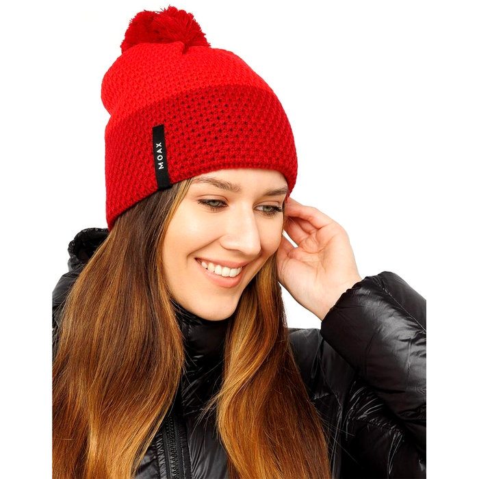 Шапка вязаная MOAX Star (красный)
