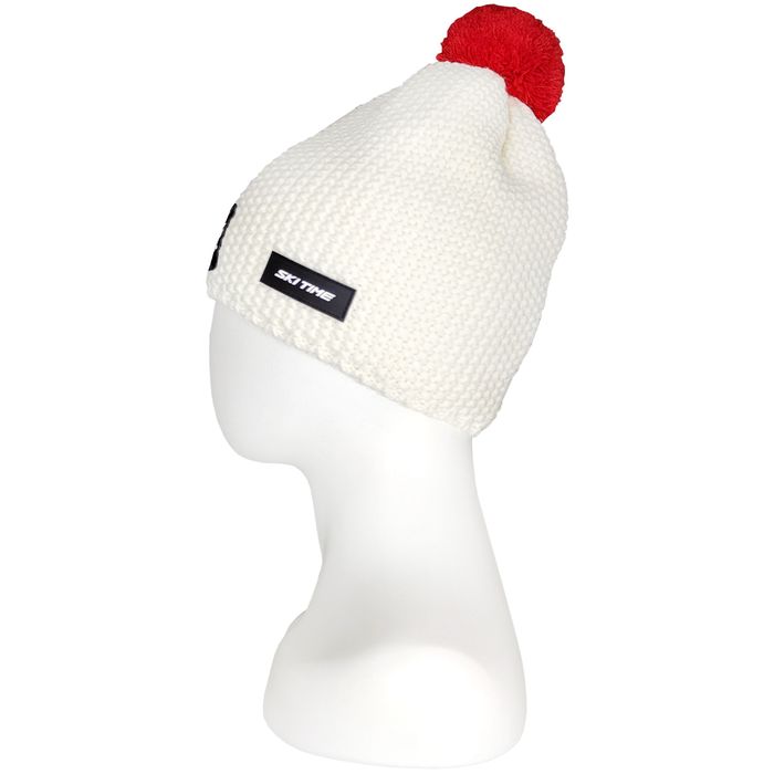 Шапка вязаная SKI TIME Warm (белый)