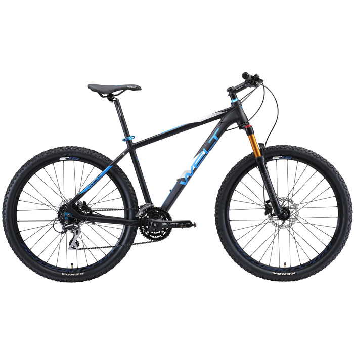 Велосипед WELT Rockfall 3.0 27 (черный/синий/белый) (2020)