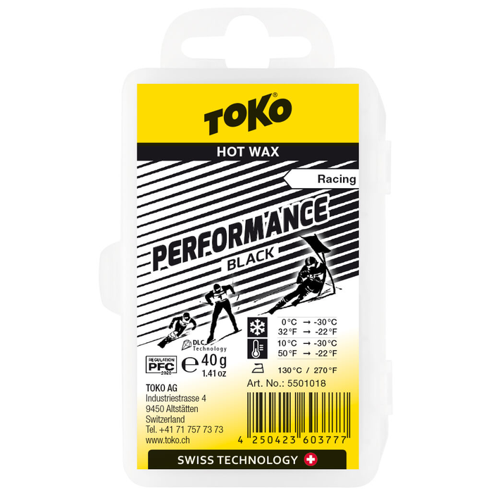 Парафин низкофтористый TOKO Racing Performance Black  40 г.