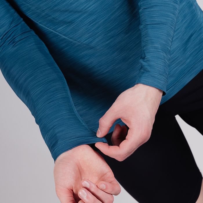 Лонгслив для бега NORDSKI Pro (темно-бирюзовый)