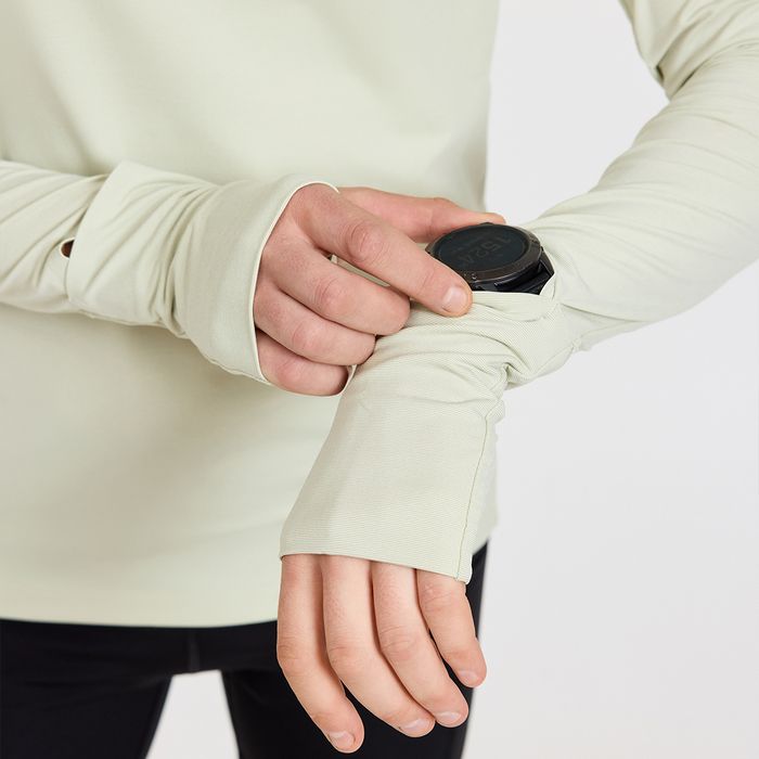 Лонгслив для бега NORDSKI RunTech (салатовый)