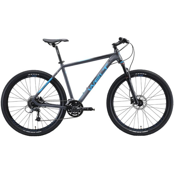 Велосипед WELT Rockfall 5.0 27 (серый/синий) (2020)