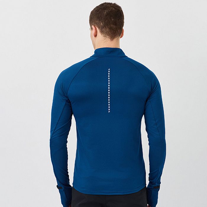 Лонгслив для бега NORDSKI Pro Hand (темно-синий)