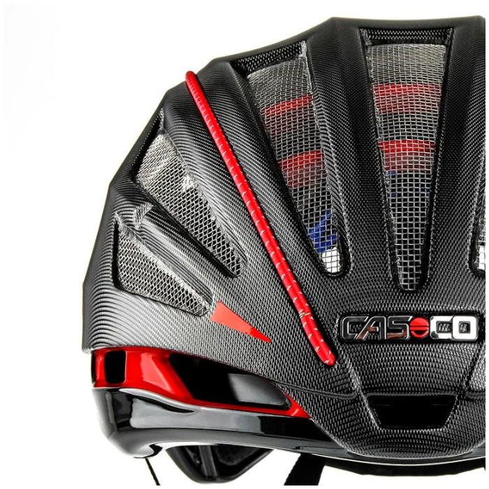Шлем для велосипеда CASCO SPEEDairo 2 RS (без визора) (черный/красный)