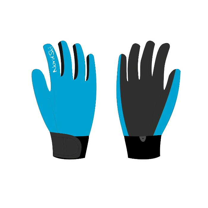Перчатки лыжные Jr. NORDSKI Racing National WS (голубой/серый)