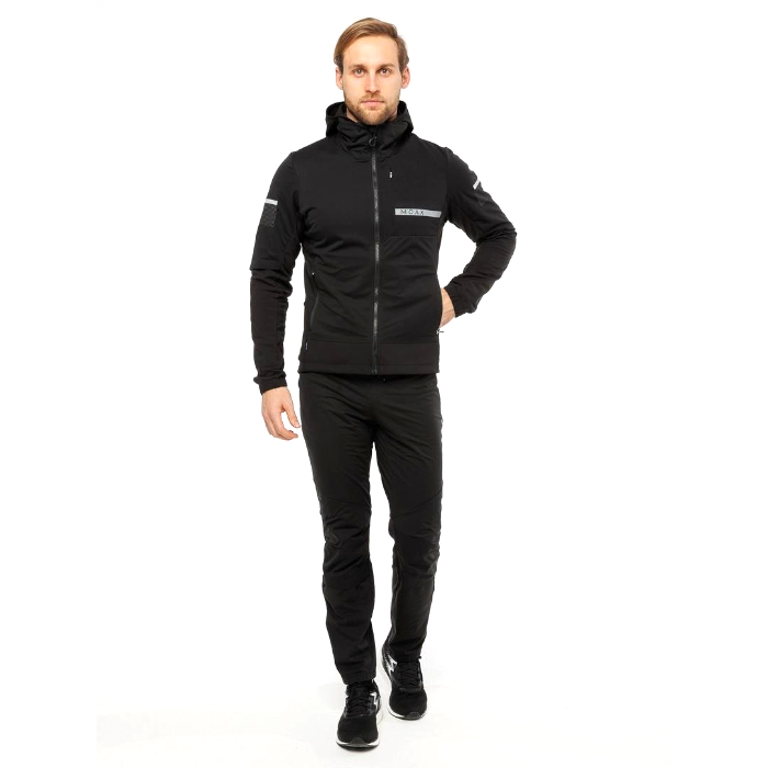 Куртка разминочная MOAX Dickson Wind (черный/серый)