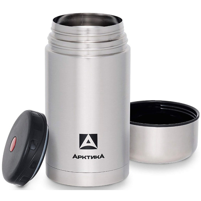 Термос Арктика с супершироким горлом для супа и еды, 1 л (металл)